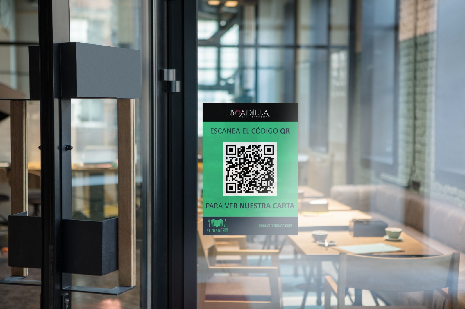 Carta digital QR ventana